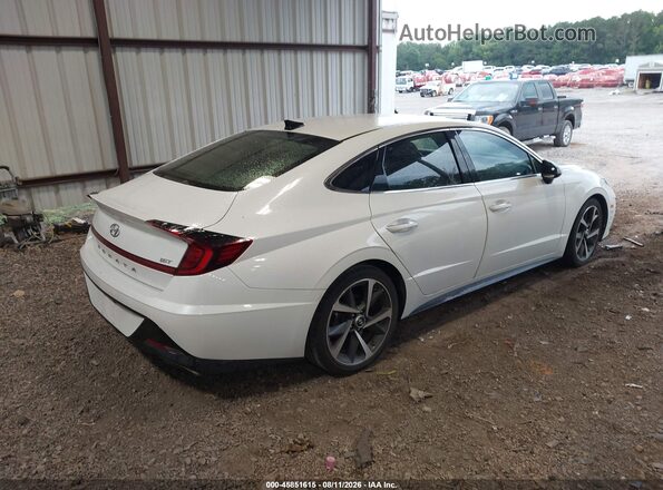5NPEJ4J2XMH064064 2021 HYUNDAI SONATA White Trasero derecho