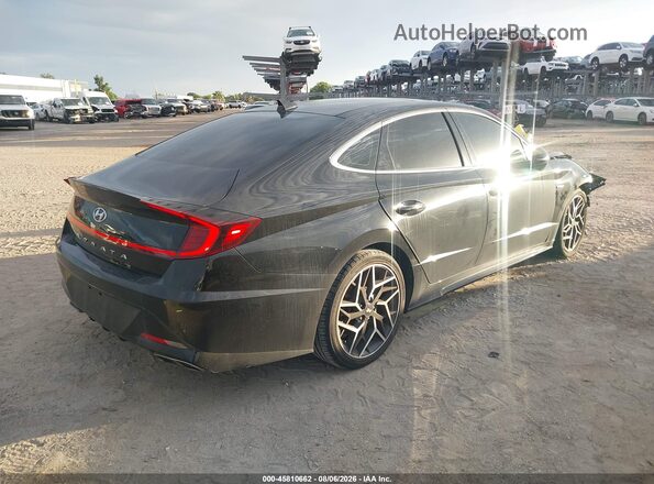 5NPEK4JC0NH149082 2022 HYUNDAI SONATA Black Tył prawy