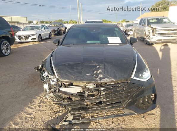 5NPEK4JC0NH149082 2022 HYUNDAI SONATA Black Widok zestawu wskaźników