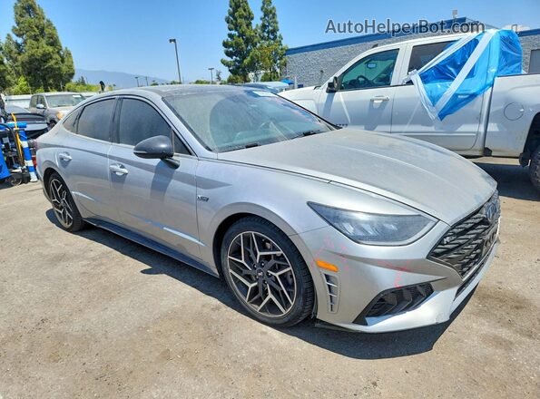 5NPEK4JC1MH106790 2021 HYUNDAI SONATA Silver წინა მარჯვენა