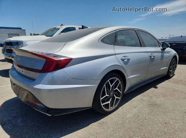 5NPEK4JC1MH106790 2021 HYUNDAI SONATA Silver უკანა მარჯვენა