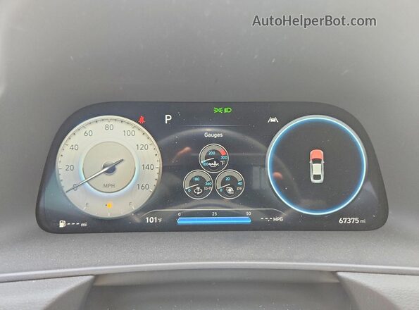 5NPEK4JC1MH106790 2021 HYUNDAI SONATA Silver ხელსაწყოთა პანელის ხედი