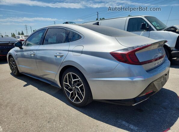 5NPEK4JC1MH106790 2021 HYUNDAI SONATA Silver უკანა მარცხენა