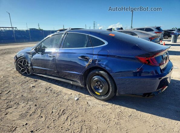 5NPEK4JC3MH131514 2021 HYUNDAI SONATA Blue Tył lewy