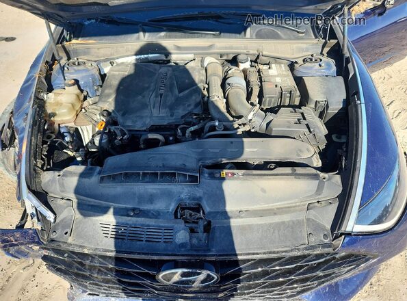 5NPEK4JC3MH131514 2021 HYUNDAI SONATA Blue Widok wnętrza z tyłu