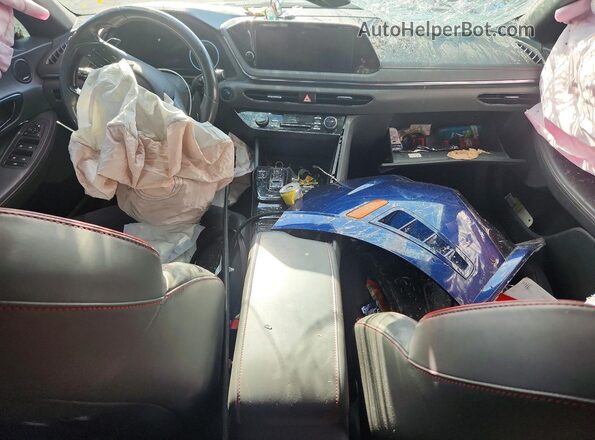 5NPEK4JC3MH131514 2021 HYUNDAI SONATA Blue Widok deski rozdzielczej