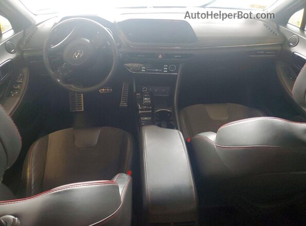 5NPEK4JC4MH109649 2021 HYUNDAI SONATA Gray Widok deski rozdzielczej