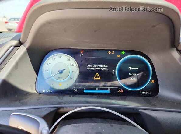 5NPEK4JC5MH105979 2021 HYUNDAI SONATA Красный Вид щитка приборов