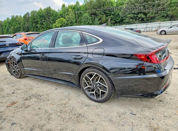 5NPEK4JC5MH107134 2021 HYUNDAI SONATA Black უკანა მარცხენა
