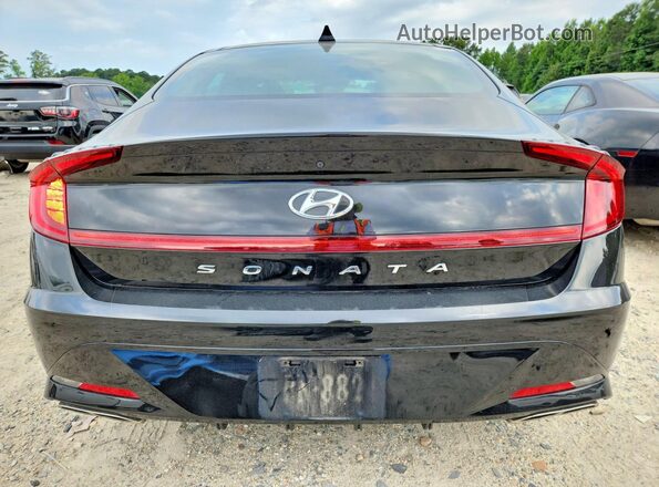 5NPEK4JC5MH107134 2021 HYUNDAI SONATA Black უკანა ხედი