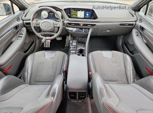 5NPEK4JC5MH107134 2021 HYUNDAI SONATA Black წინა პანელის ხედი