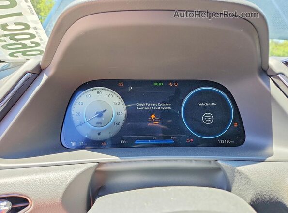 5NPEK4JC9MH106262 2021 HYUNDAI SONATA Черный Вид щитка приборов