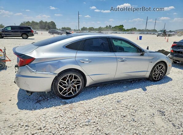 5NPEK4JCXMH096955 2021 HYUNDAI SONATA Silver Rear right