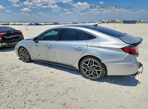 5NPEK4JCXMH096955 2021 HYUNDAI SONATA Silver Rear left
