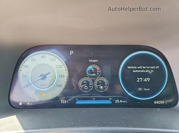 5NPEK4JCXMH096955 2021 HYUNDAI SONATA Silver Instrument cluster view