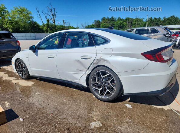 5NPEK4JCXMH125967 2021 HYUNDAI SONATA Белый Задняя левая четверть