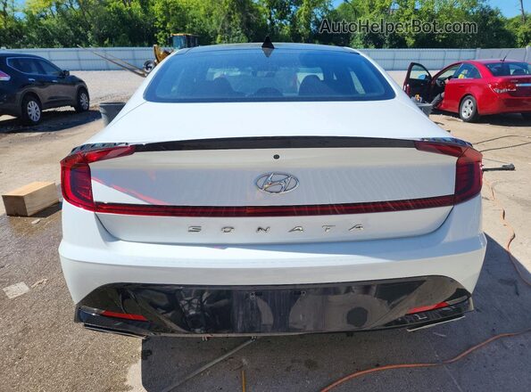 5NPEK4JCXMH125967 2021 HYUNDAI SONATA Белый Вид сзади