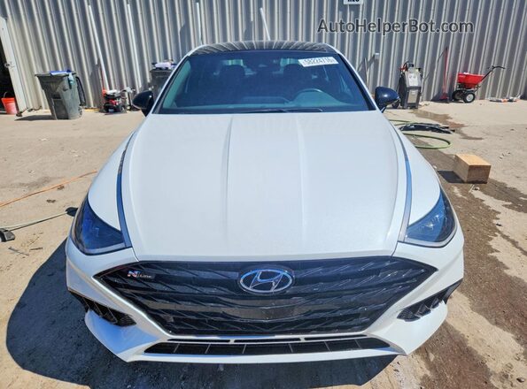 5NPEK4JCXMH125967 2021 HYUNDAI SONATA Белый Вид спереди