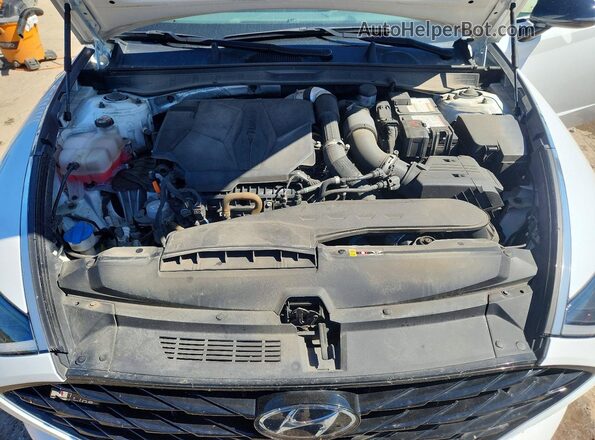 5NPEK4JCXMH125967 2021 HYUNDAI SONATA Белый Вид задней части салона