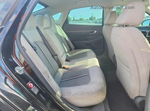 5NPEL4JA0LH002978 2020 HYUNDAI SONATA Black უკანა სავარძლების ხედი