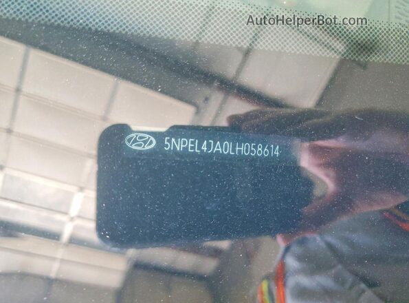 5NPEL4JA0LH058614 2020 HYUNDAI SONATA Угольный Вид подкапотного пространства
