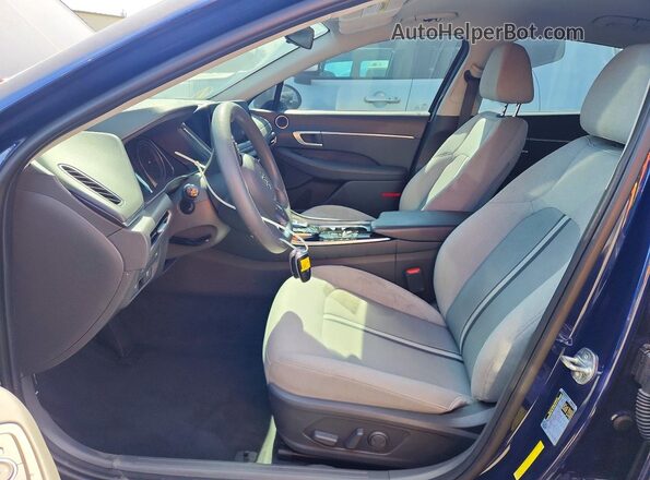 5NPEL4JA0MH096359 2021 HYUNDAI SONATA Blue წინა სალონის ხედი