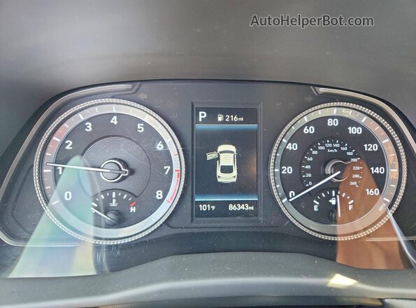 5NPEL4JA0MH096359 2021 HYUNDAI SONATA Blue ხელსაწყოთა პანელის ხედი