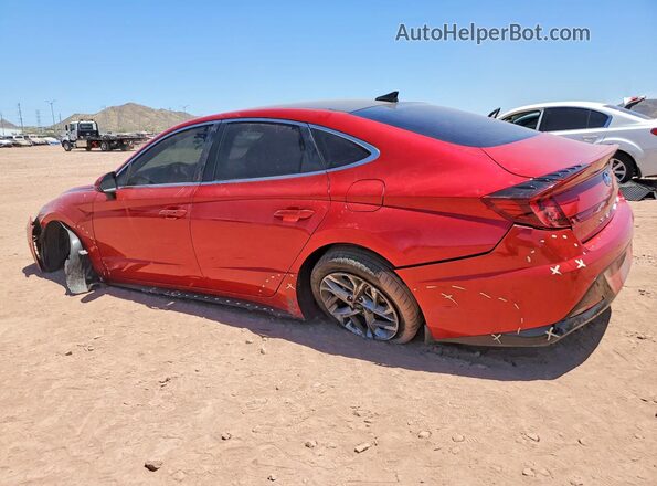 5NPEL4JA2MH068661 2021 HYUNDAI SONATA Red Rear left