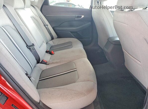 5NPEL4JA3LH033660 2020 HYUNDAI SONATA Red Widok tylnych siedzeń