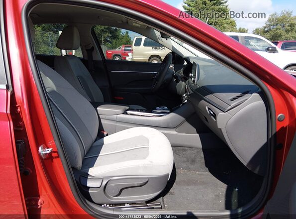 5NPEL4JA3LH035747 2020 HYUNDAI SONATA Red Widok wnętrza z przodu