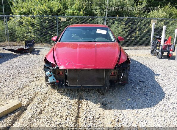 5NPEL4JA3LH035747 2020 HYUNDAI SONATA Red Widok wnętrza z tyłu