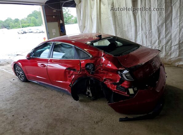 5NPEL4JA4MH066460 2021 HYUNDAI SONATA Красный Задняя левая четверть