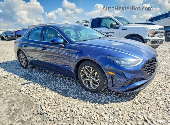 5NPEL4JA4MH105161 2021 HYUNDAI SONATA Blue Delantero derecho