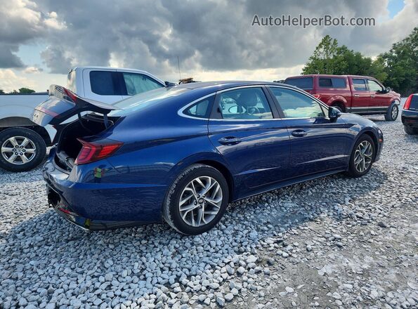 5NPEL4JA4MH105161 2021 HYUNDAI SONATA Blue Trasero derecho
