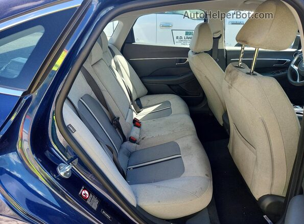 5NPEL4JA4MH105161 2021 HYUNDAI SONATA Blue Vista de los asientos traseros