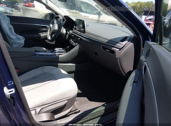5NPEL4JA5LH045776 2020 HYUNDAI SONATA Синий Вид салона спереди
