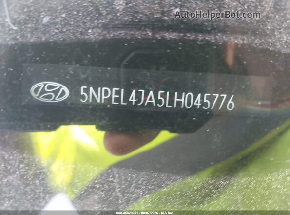 5NPEL4JA5LH045776 2020 HYUNDAI SONATA Синий Вид подкапотного пространства