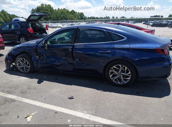 5NPEL4JA5LH045776 2020 HYUNDAI SONATA Синий Вид задней части салона