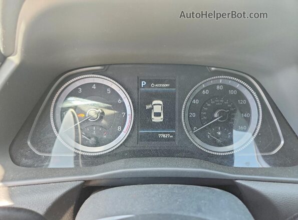 5NPEL4JA6LH032342 2020 HYUNDAI SONATA Белый Вид щитка приборов