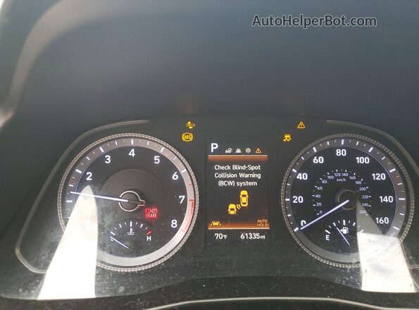 5NPEL4JA8LH030897 2020 HYUNDAI SONATA Серебряный Вид щитка приборов
