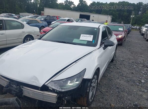 5NPEL4JA9MH072089 2021 HYUNDAI SONATA Белый Передняя левая четверть