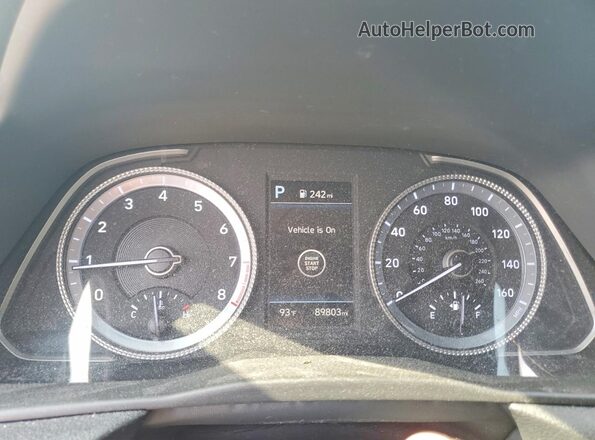 5NPEL4JA9MH094254 2021 HYUNDAI SONATA White Vista del cuadro de instrumentos