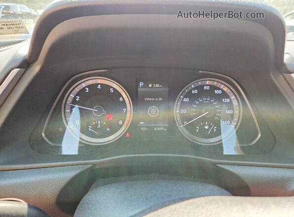 5NPEL4JA9MH099051 2021 HYUNDAI SONATA Blue Instrument cluster view