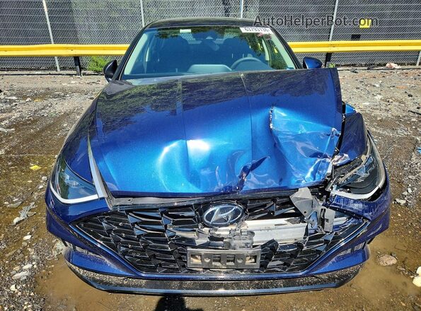 5NPEL4JA9MH099051 2021 HYUNDAI SONATA Blue Rear interior view