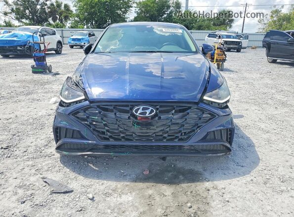5NPEL4JA9MH113904 2021 HYUNDAI SONATA Blue Front view