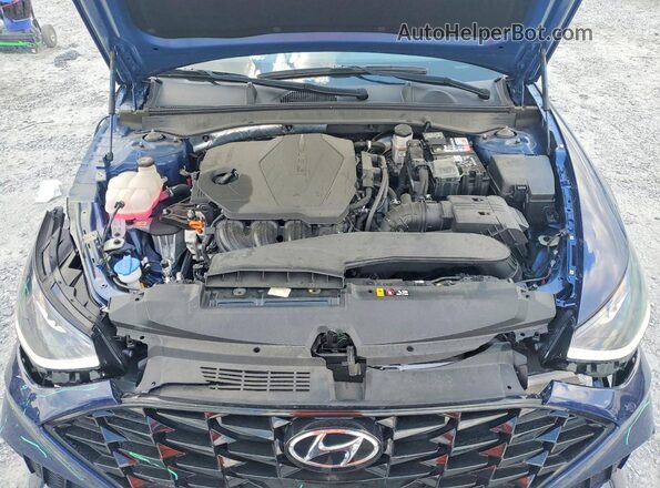 5NPEL4JA9MH113904 2021 HYUNDAI SONATA Blue Rear interior view
