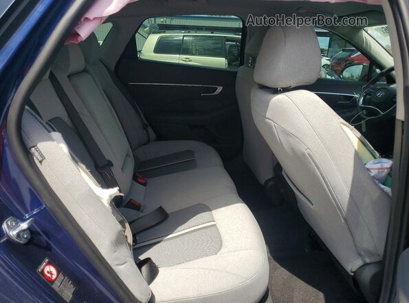 5NPEL4JA9MH113904 2021 HYUNDAI SONATA Blue Rear seats view