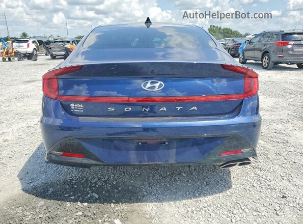 5NPEL4JA9MH113904 2021 HYUNDAI SONATA Blue Rear view