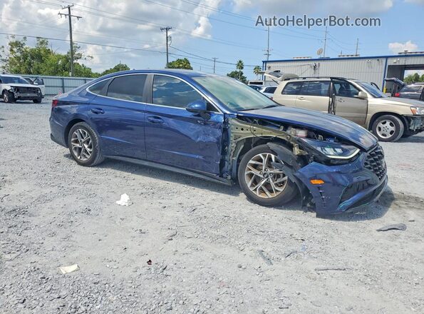 5NPEL4JA9MH113904 2021 HYUNDAI SONATA Blue Front right