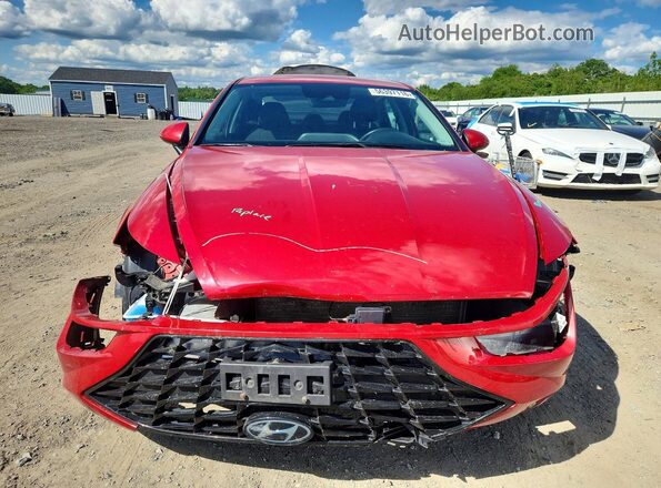 5NPEL4JAXMH063496 2021 HYUNDAI SONATA Red Widok z przodu